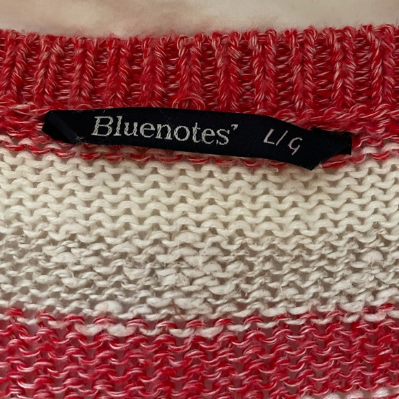 Striped beige and pink knit sweater - Picture 2 of 2